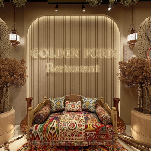 Golden Fork Restoran Interior 360 virtual tour cover