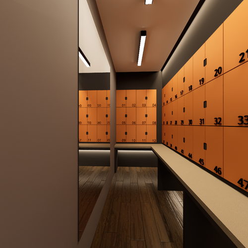 Locker room