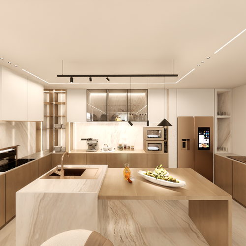 living dining and kitchen