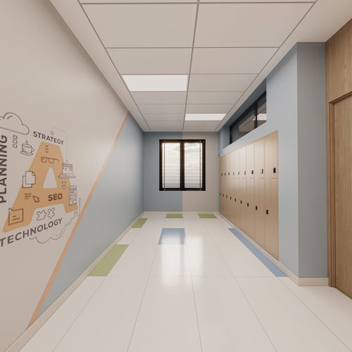 C block Hall way 360 virtual tour cover