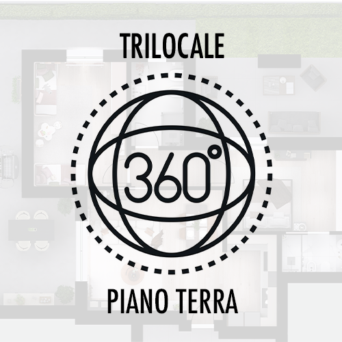 TRILOCALE PIANO TERRA PALAZZINA CARAFFINI 360 virtual tour cover