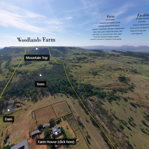 Woodlands Farm Aerial Tour - Example 360 virtual tour cover